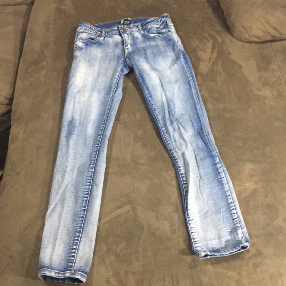 Sneak Peak Skinny Distressed Denim Jeans